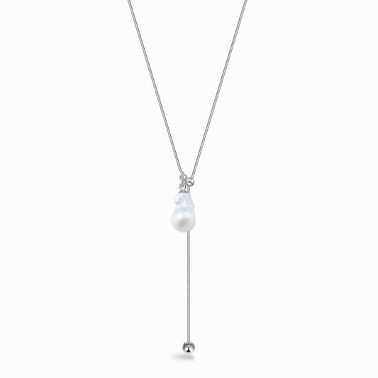 White Freshwater Baroque Pearl Dawn Light Necklace Dawn Light