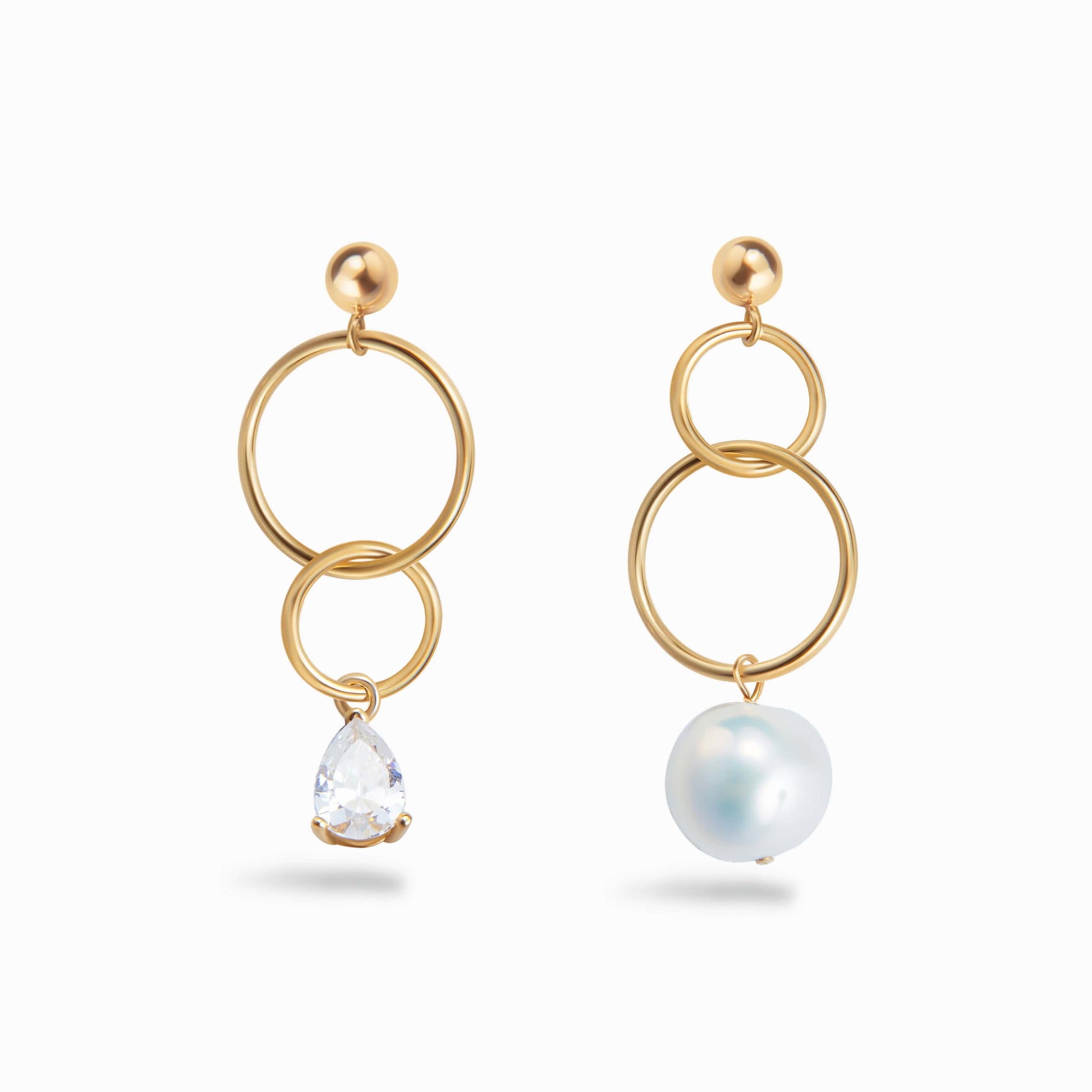 White Freshwater Baroque Pearl Galaxy Earring Galaxy